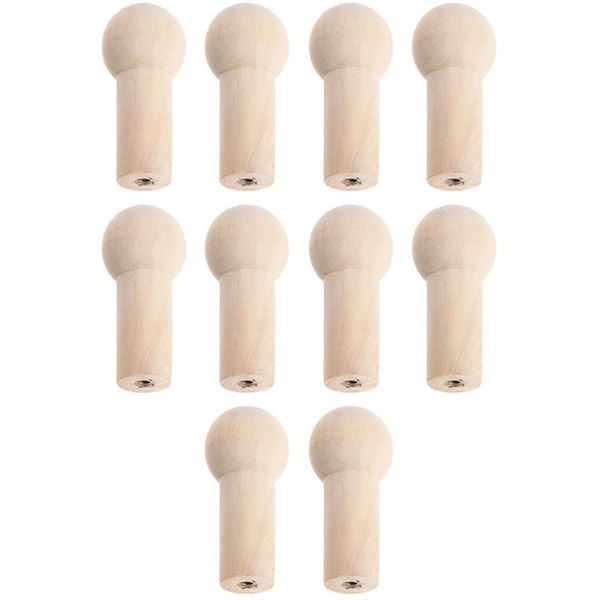 hooks & rails 10pcs wall hook pegs hat towel hanger keychain clothing diy wooden