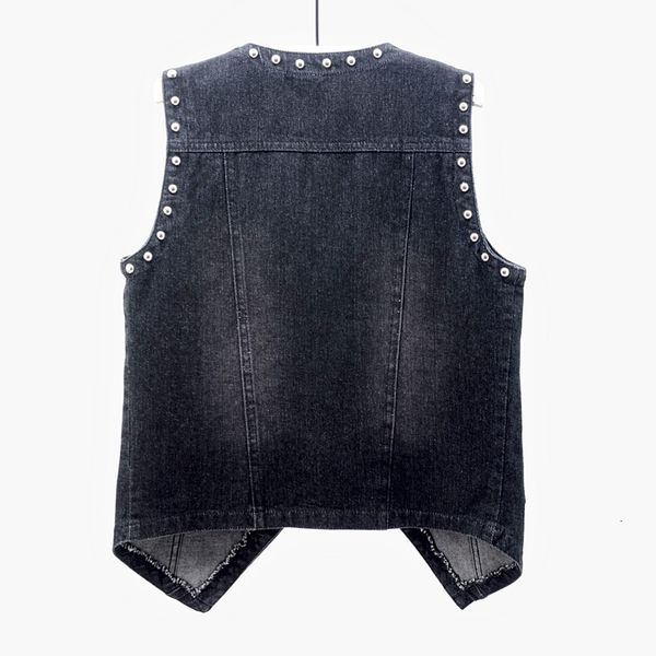 vintage black blue rivet denim vest women summer casual pocket jeans vests female waistcoat v-neck short sleeveless jacket coat yytx, Black;white
vintage black blue rivet denim vest women summer casual pocket jeans vests female waistcoat v-neck short sleeveless jacket coat yytx, Black;white