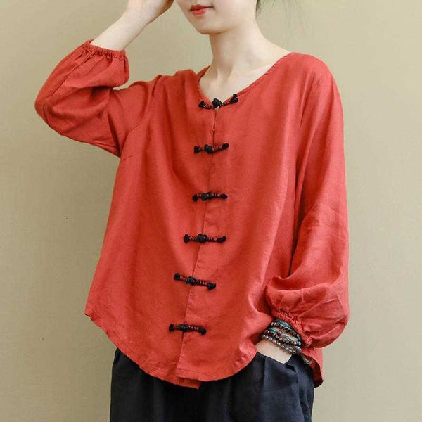 women's blouses & shirts arrival spring arts style women long sleeve o-neck cotton linen vintage button loose blouse p99e, White
women's blouses & shirts arrival spring arts style women long sleeve o-neck cotton linen vintage button loose blouse p99e, White