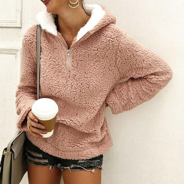 women's hoodies & sweatshirts faux fur fluffy teddy oversized for women pullovers fleece casual zipper sweatshirt sudadera clothes 2021, Black
women's hoodies & sweatshirts faux fur fluffy teddy oversized for women pullovers fleece casual zipper sweatshirt sudadera clothes 2021, Black