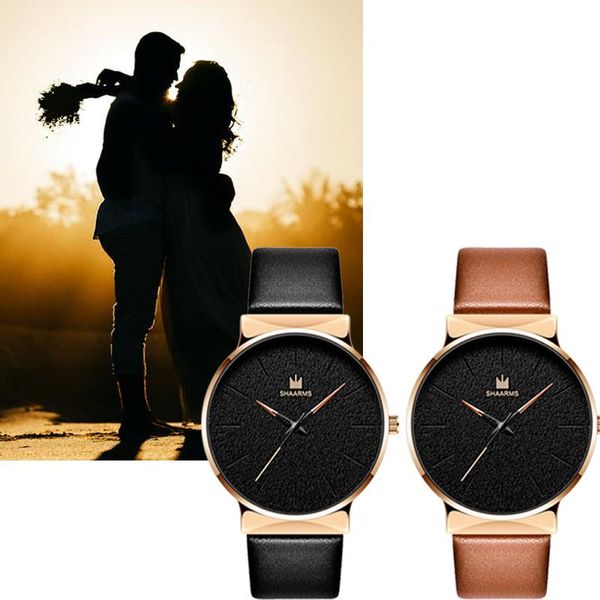wristwatches fashion lover watches simple quartz wristwatch leather watchband rose gold dial gift for women men relogio masculino 2021, Slivery;brown
wristwatches fashion lover watches simple quartz wristwatch leather watchband rose gold dial gift for women men relogio masculino 2021, Slivery;brown