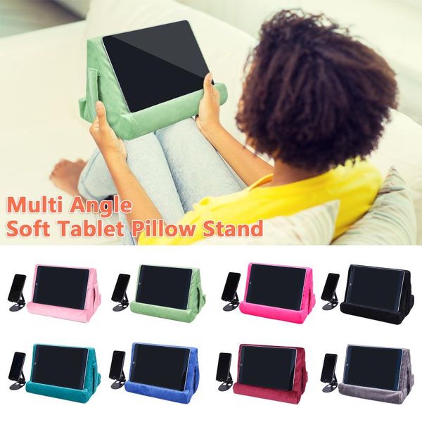 pillow multi-angle tablet pc pad stand lazy soft with net pocket universal phone 
pillow multi-angle tablet pc pad stand lazy soft with net pocket universal phone