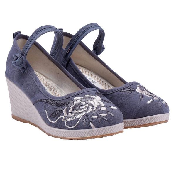 dress shoes yourseason 7cm wedge ladies jacquard cotton embroidery high heel retro women casual ankle strap chinese hanfu pumps, Black
dress shoes yourseason 7cm wedge ladies jacquard cotton embroidery high heel retro women casual ankle strap chinese hanfu pumps, Black