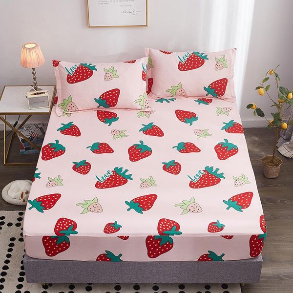 sheets & sets strawberry print fitted sheet for single double bed kids adults 100% cotton (no case) xf748-2
sheets & sets strawberry print fitted sheet for single double bed kids adults 100% cotton (no case) xf748-2