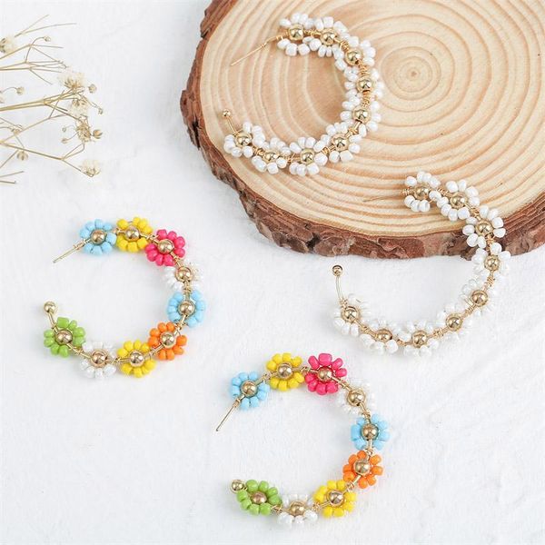 dangle & chandelier bohemian trendy ladies c shape white multicolor glass beads handmade beaded weave flower drop earrings for women jewelry, Silver
dangle & chandelier bohemian trendy ladies c shape white multicolor glass beads handmade beaded weave flower drop earrings for women jewelry, Silver