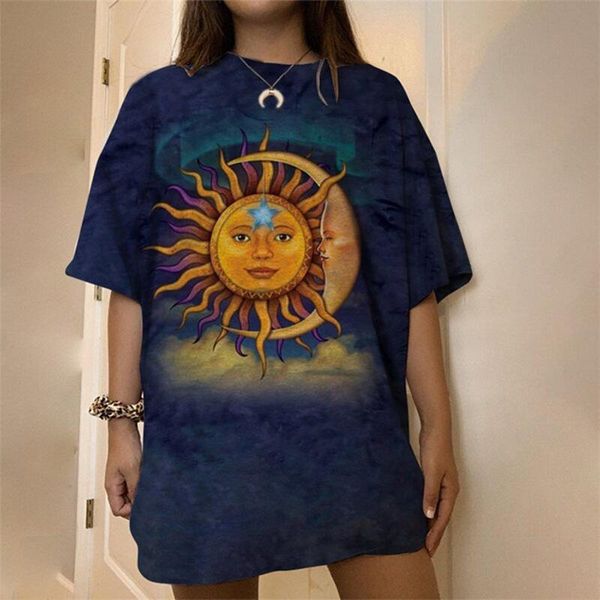 women's t-shirt dark blue sun and moon graphic t shirts women 2021 summer tees oversized short sleeve loose students girls fun cothes l, White
women's t-shirt dark blue sun and moon graphic t shirts women 2021 summer tees oversized short sleeve loose students girls fun cothes l, White