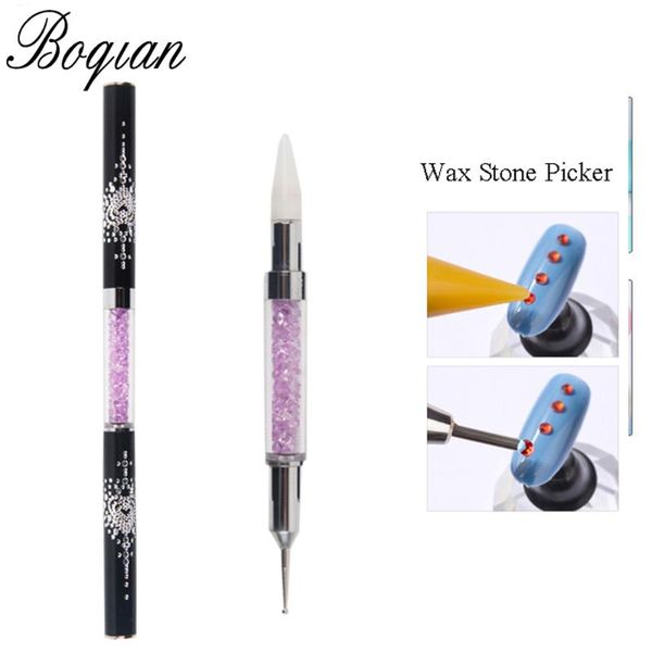 nail art equipment bqan 1 pcs wax steel dual end acrylic handle dotting remover pen for beads accessories adhesive pick up decoration remove, Silver
nail art equipment bqan 1 pcs wax steel dual end acrylic handle dotting remover pen for beads accessories adhesive pick up decoration remove, Silver