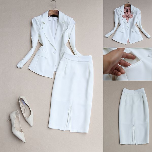 new fashion female autumn temperament small fragrance jacket ol white skirt waist ladies wild tide hayj
new fashion female autumn temperament small fragrance jacket ol white skirt waist ladies wild tide hayj