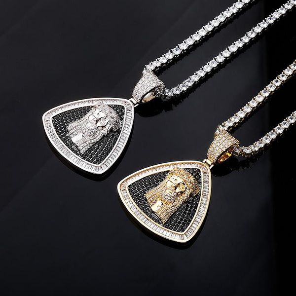 pendant necklaces iced out jesus with tennis chain black color zircon necklace for men hip hop jewelry gifts, Silver
pendant necklaces iced out jesus with tennis chain black color zircon necklace for men hip hop jewelry gifts, Silver