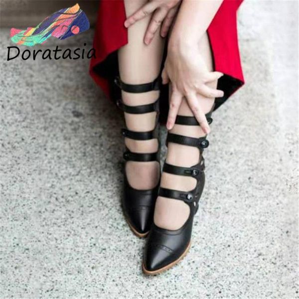 doratasia ins retro female pointed toe sandals pointed toe buckle sandals women 2021 new design casual summer shoes woman, Black
doratasia ins retro female pointed toe sandals pointed toe buckle sandals women 2021 new design casual summer shoes woman, Black