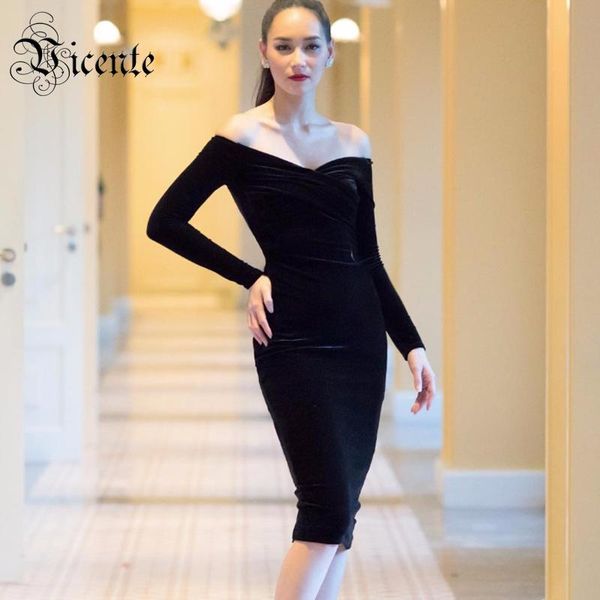 casual dresses chic cross design knee length dress off shoulder long sleeve v-neck wholesale celebrity party velvet, Black;gray
casual dresses chic cross design knee length dress off shoulder long sleeve v-neck wholesale celebrity party velvet, Black;gray