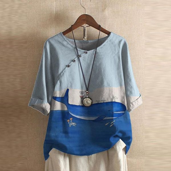 women's t-shirt harajuku t shirt women autumn plus size button flower 3/4 sleeve linen camisetas de mujer ropa, White
women's t-shirt harajuku t shirt women autumn plus size button flower 3/4 sleeve linen camisetas de mujer ropa, White