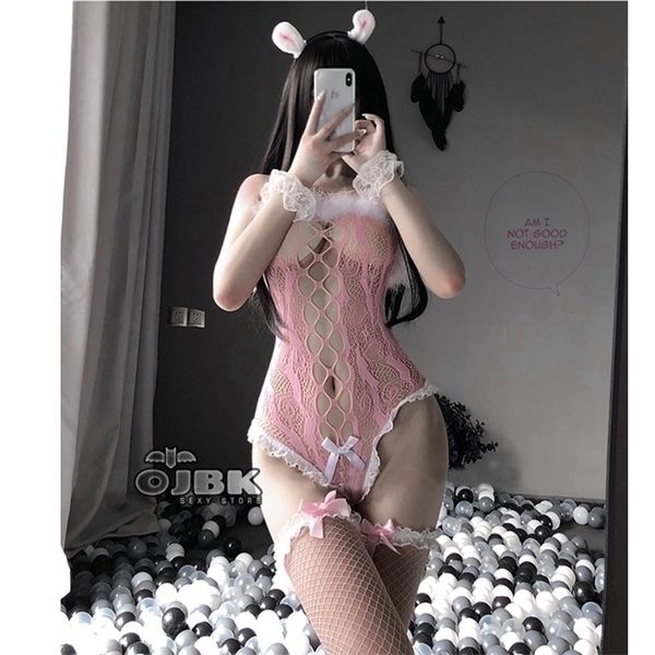 ojbk anime cosplay costumes black pink lace bunny cosplay bustier fishnet bodysuit with stocking see through jumpsuit, Black;white
ojbk anime cosplay costumes black pink lace bunny cosplay bustier fishnet bodysuit with stocking see through jumpsuit, Black;white