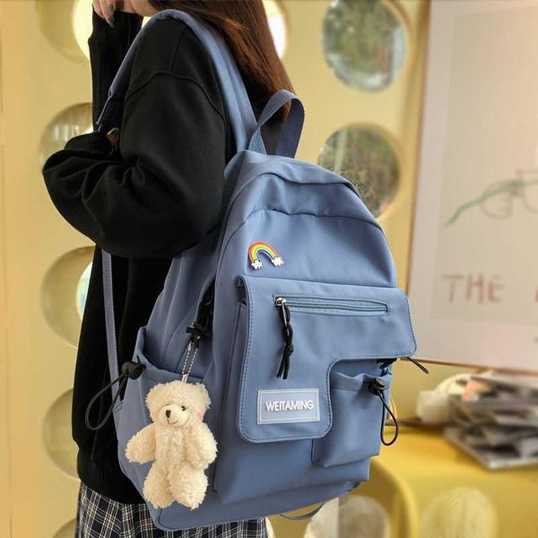 backpack high capacity multiple pockets women solid-colored female portable teen travel bag
backpack high capacity multiple pockets women solid-colored female portable teen travel bag