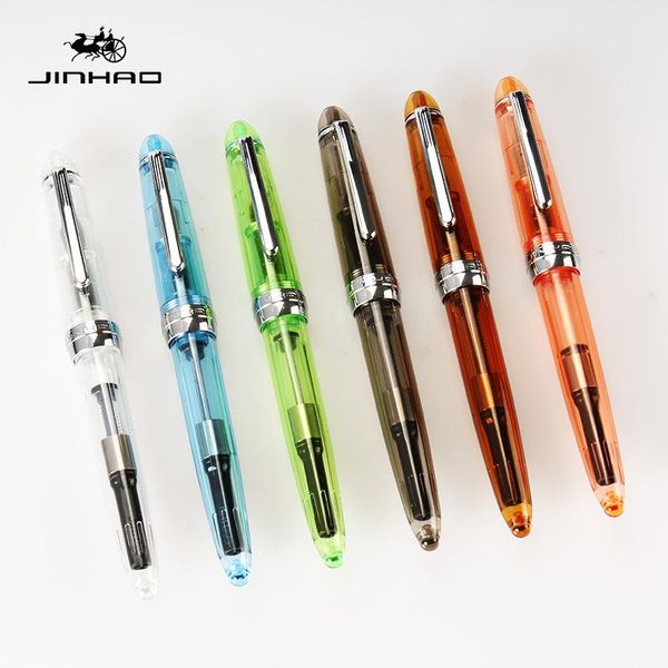 fountain pens jinhao 992 cute transparent color pen with 0.5mm f nib resin ink for writing school supplies
fountain pens jinhao 992 cute transparent color pen with 0.5mm f nib resin ink for writing school supplies
