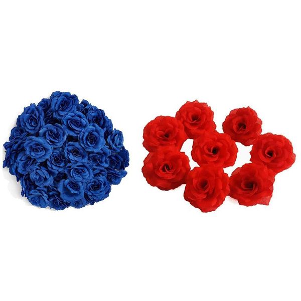decorative flowers & wreaths artificial silk rose flower heads,100pcs for hat clothes decoration, wedding decoration (dark blue&red)
decorative flowers & wreaths artificial silk rose flower heads,100pcs for hat clothes decoration, wedding decoration (dark blue&red)