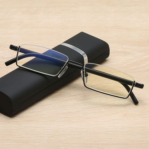 designer sun tr90 anti blue men's and women's fashion portable presbyopia lightweight comfortable half frame glasses, White;black
designer sun tr90 anti blue men's and women's fashion portable presbyopia lightweight comfortable half frame glasses, White;black