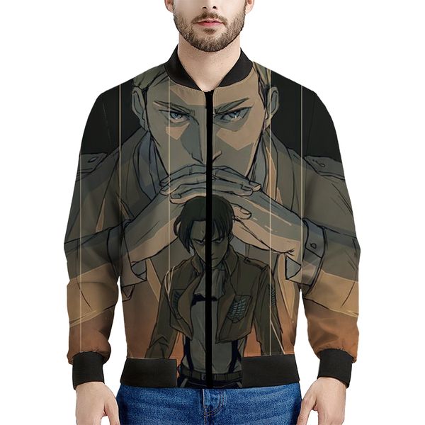 attack on giant think pattern men s baseball jacket high-quality comfortable fashionable travel sports party commute, Black;brown
attack on giant think pattern men s baseball jacket high-quality comfortable fashionable travel sports party commute, Black;brown