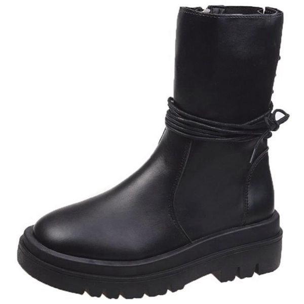 boots ribetrini brand design chic winter women skidproof rubber sole shoelaces fashion zipper work ankle booties, Black
boots ribetrini brand design chic winter women skidproof rubber sole shoelaces fashion zipper work ankle booties, Black