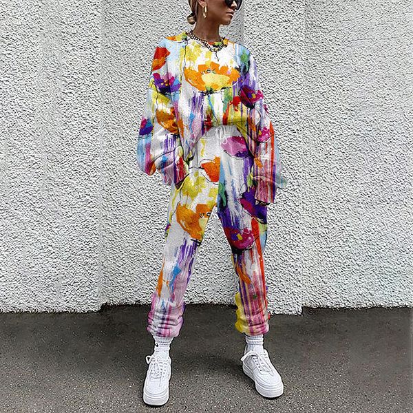 european and women's abstract floral print pattern suit autumn and winter clothing 3d digital printing, White
european and women's abstract floral print pattern suit autumn and winter clothing 3d digital printing, White