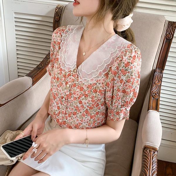 women's blouses & shirts puff sleeve blouse women turndown collar patchwork shirt female elegant print woman fashion korean style, White
women's blouses & shirts puff sleeve blouse women turndown collar patchwork shirt female elegant print woman fashion korean style, White