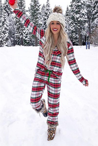 women's jumpsuits & rompers 2 pcs women christmas pajama outfits, adults plaid shirt collar button down cardigan + pants with drawstrin, Black;white
women's jumpsuits & rompers 2 pcs women christmas pajama outfits, adults plaid shirt collar button down cardigan + pants with drawstrin, Black;white