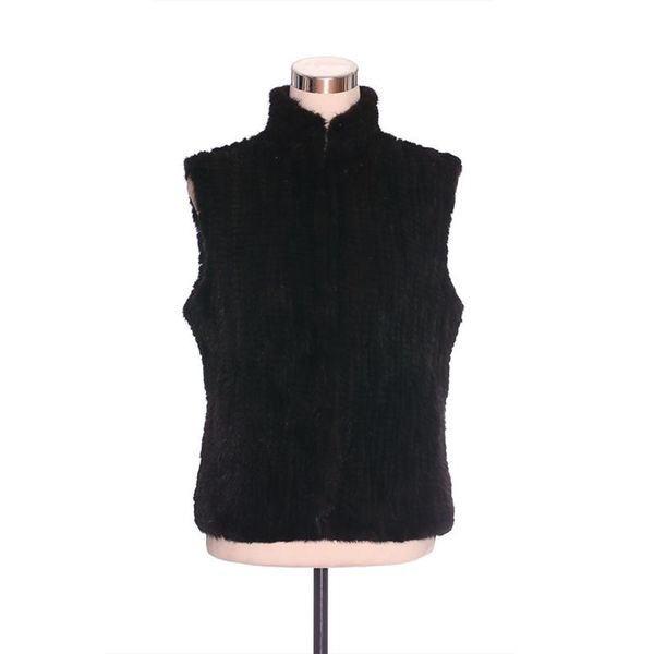 women's fur & faux zy88025 winter genuine knitted mink pockets mandarin collar vest waistcoat outerwear coats sleeveless jacket, Black
women's fur & faux zy88025 winter genuine knitted mink pockets mandarin collar vest waistcoat outerwear coats sleeveless jacket, Black