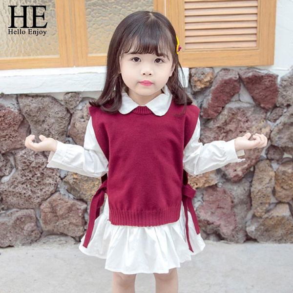 he hello enjoy girl clothes sets spring baby vest kids korean round neck knitted wool thin children's pullover toddler clothes, White
he hello enjoy girl clothes sets spring baby vest kids korean round neck knitted wool thin children's pullover toddler clothes, White