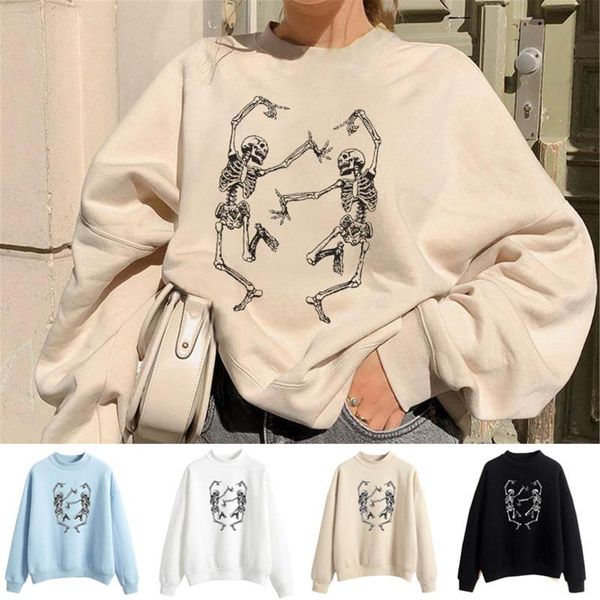 women's hoodies & sweatshirts dancing skeleton women pullover casual skull print bat long sleeve loose sweatshirt men oversize, Black
women's hoodies & sweatshirts dancing skeleton women pullover casual skull print bat long sleeve loose sweatshirt men oversize, Black