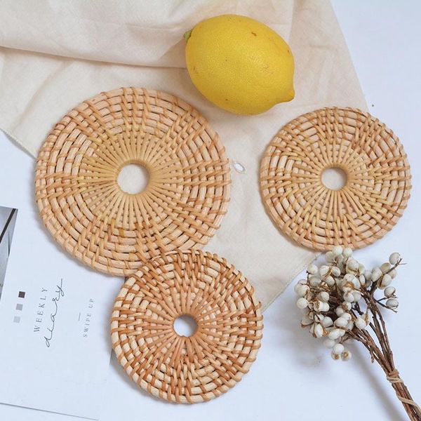 mats & pads rattan woven placemat handmade round coasters anti slip insulation heat placemats japanese style cup pot home kitchen decor
mats & pads rattan woven placemat handmade round coasters anti slip insulation heat placemats japanese style cup pot home kitchen decor