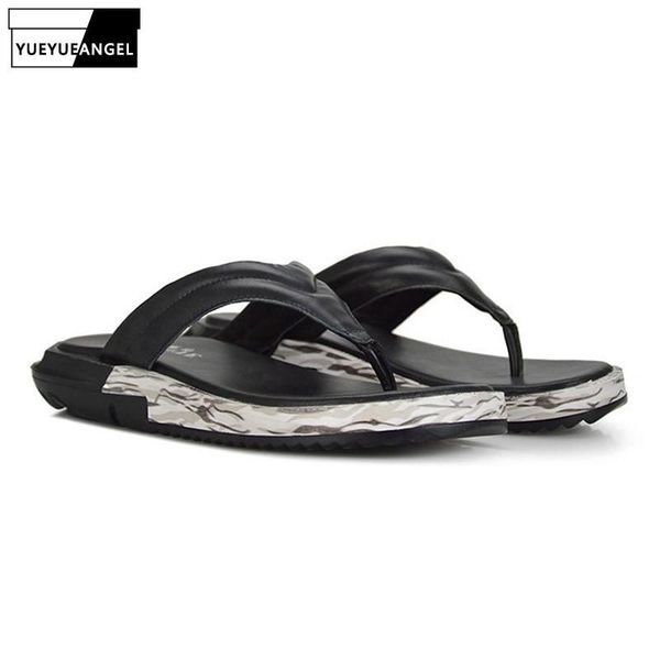 slippers summer men fashion thick platform flip flop antiskid bathing slipper genuine leather beach holiday casual shoes male large size, Black
slippers summer men fashion thick platform flip flop antiskid bathing slipper genuine leather beach holiday casual shoes male large size, Black