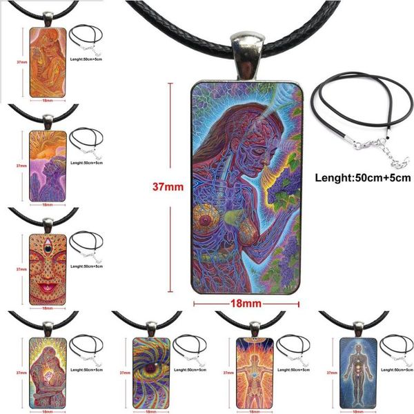 pendant necklaces alex grey for men women party gift glass necklace handmade half rectangle, Silver
pendant necklaces alex grey for men women party gift glass necklace handmade half rectangle, Silver