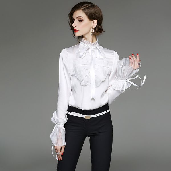 retro palace style shirt autumn 2020 new womens temperament fashion business wear shirts women long sleeves, White
retro palace style shirt autumn 2020 new womens temperament fashion business wear shirts women long sleeves, White