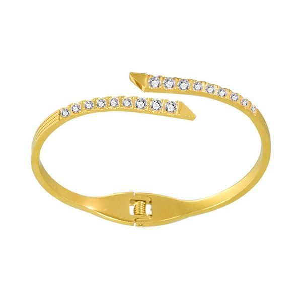 bangle hollow cz crystal stainless steel bracelets bangles for women girls jewelry gift, Black
bangle hollow cz crystal stainless steel bracelets bangles for women girls jewelry gift, Black