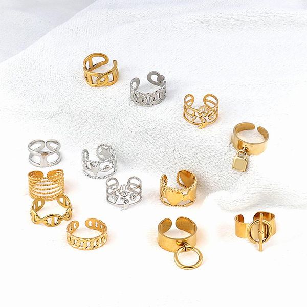 wedding rings stainless steel open for women 2021 punk geometric round ring female minimalist fashion finger jewelry wholesale, Slivery;golden
wedding rings stainless steel open for women 2021 punk geometric round ring female minimalist fashion finger jewelry wholesale, Slivery;golden