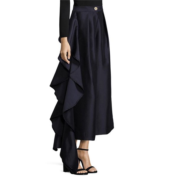 loose solid patchwork ruffle trouser for women high waist casual wide leg pants female fashion new clothing spring, Black;white
loose solid patchwork ruffle trouser for women high waist casual wide leg pants female fashion new clothing spring, Black;white