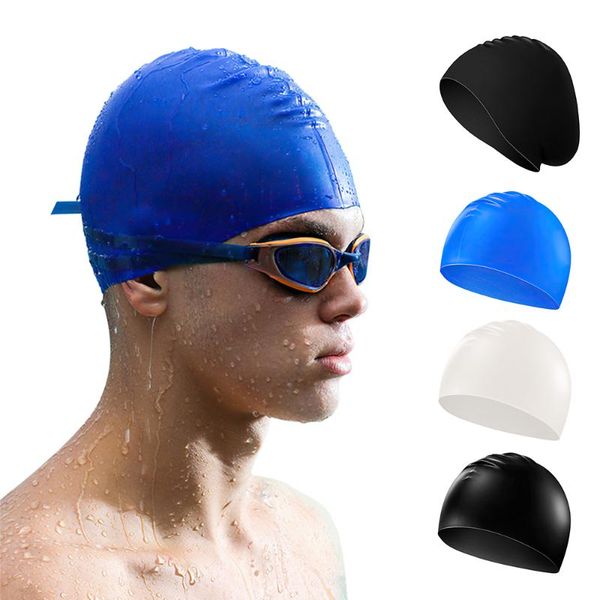 swimming caps men women long hair increase thicker swim pool cap fashion color ear protect silicone diving hat safe and non-slip
swimming caps men women long hair increase thicker swim pool cap fashion color ear protect silicone diving hat safe and non-slip