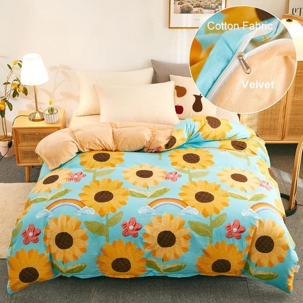 bedding sets 1pc fashion printing duvet cover dua-sided cotton velvet skin-friendly quilt king size soft warm comforter
bedding sets 1pc fashion printing duvet cover dua-sided cotton velvet skin-friendly quilt king size soft warm comforter