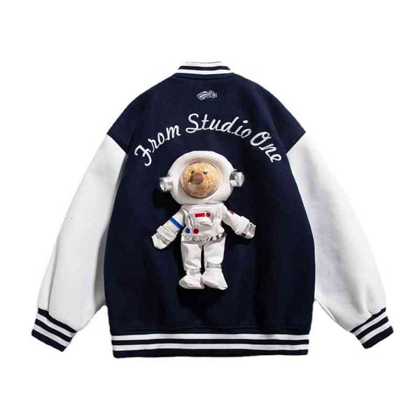 women's jackets plus size korean fashion coat women fall winter oversized buttons loose female jacket removable bear baseball uniforms, Black;brown
women's jackets plus size korean fashion coat women fall winter oversized buttons loose female jacket removable bear baseball uniforms, Black;brown