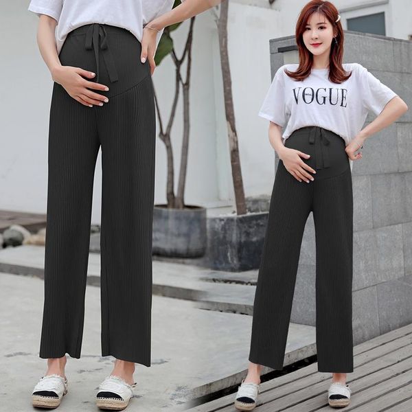 maternity bottoms 2021 pants summer loose casual support abdomen elastic waist belly wide-leg trousers, White
maternity bottoms 2021 pants summer loose casual support abdomen elastic waist belly wide-leg trousers, White