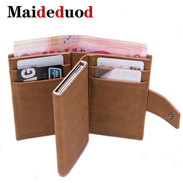 card holders 2021 mini holder men and women metal rfid vintage aluminium box crazy horse pu leather fashion wallet, Brown;gray
card holders 2021 mini holder men and women metal rfid vintage aluminium box crazy horse pu leather fashion wallet, Brown;gray
