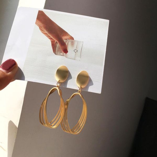 dangle & chandelier s925 needle fashion jewelry oval drop earrings 2021 trend matte golden color for women lady gifts, Silver
dangle & chandelier s925 needle fashion jewelry oval drop earrings 2021 trend matte golden color for women lady gifts, Silver