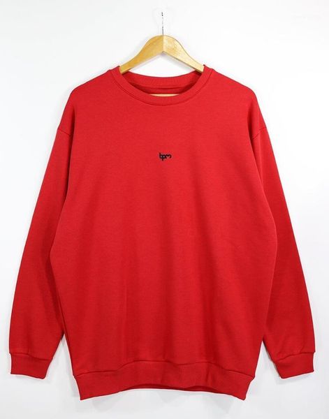 men's hoodies & sweatshirts bpm oversize basic crew neck sweatshirt, Black 
men's hoodies & sweatshirts bpm oversize basic crew neck sweatshirt, Black