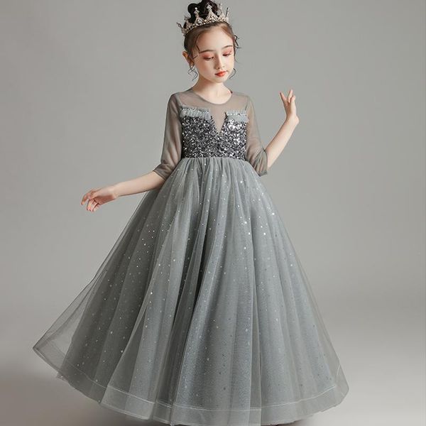 girl's dresses flower girl illusion half sequined beading o-neck princess luxury gray floor-length tulle lace cute kids party gown h310, Red;yellow
girl's dresses flower girl illusion half sequined beading o-neck princess luxury gray floor-length tulle lace cute kids party gown h310, Red;yellow
