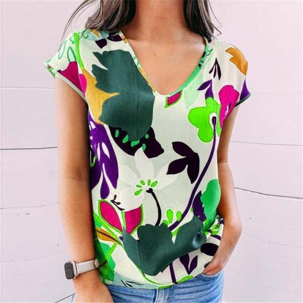 women's t-shirt petal print t-shirts womens summer loose v-neck short sleeve tshirt mujer camisetas manga corta vintage woman, White
women's t-shirt petal print t-shirts womens summer loose v-neck short sleeve tshirt mujer camisetas manga corta vintage woman, White