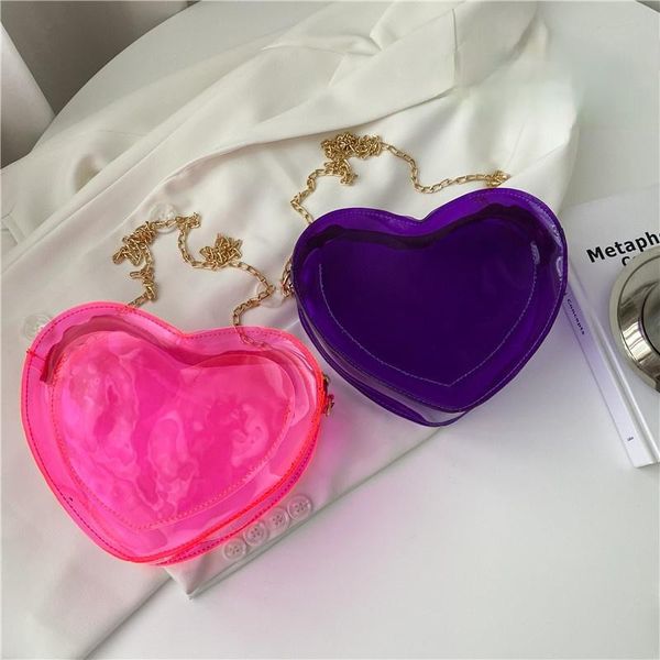 shoulder bags summer women's transparent jelly bag candy color ladies crossbody fashion chain heart-shaped female messenger
shoulder bags summer women's transparent jelly bag candy color ladies crossbody fashion chain heart-shaped female messenger