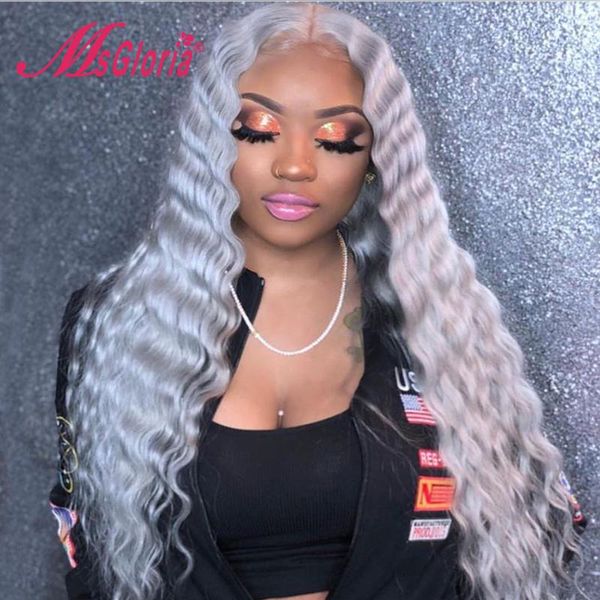 deep wave brazilian hair bright grey colored transparent lace human hair wig part lace human wigs for women ombre wigs, Black;brown
deep wave brazilian hair bright grey colored transparent lace human hair wig part lace human wigs for women ombre wigs, Black;brown