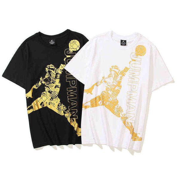 and spring summer aj feirenchao br short sleeve t-shirt men women basketball lovers loose trend half t-shirt, White;black
and spring summer aj feirenchao br short sleeve t-shirt men women basketball lovers loose trend half t-shirt, White;black