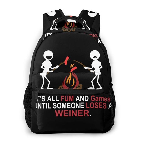 backpack it's all fun and games until someone looses a weiner school bag men backbag travel daypacks male leisure
backpack it's all fun and games until someone looses a weiner school bag men backbag travel daypacks male leisure