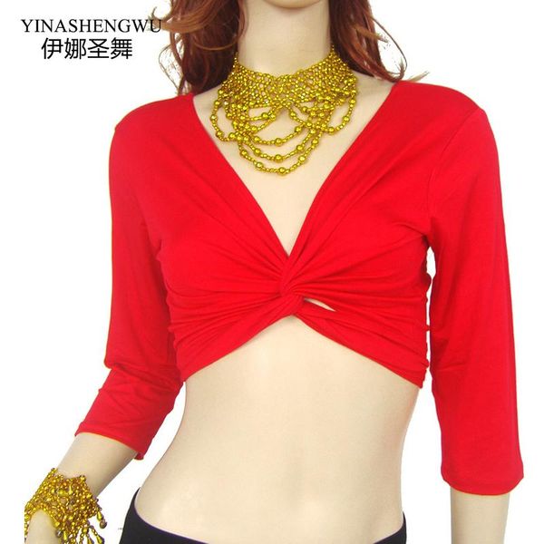 belly dance new mercerized cotton bandage sleeve dance costume momen short sleeves, Black;red
belly dance new mercerized cotton bandage sleeve dance costume momen short sleeves, Black;red